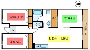 サンヒルズ一之江の物件間取画像